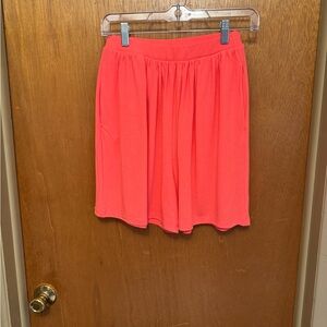 Zenana Women's Neon Pink Skort S Relaxed Fit Elastic Waist. pockets. NWOT